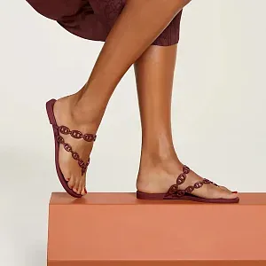 Hermès Босоножки Island Rouge H - фото 2