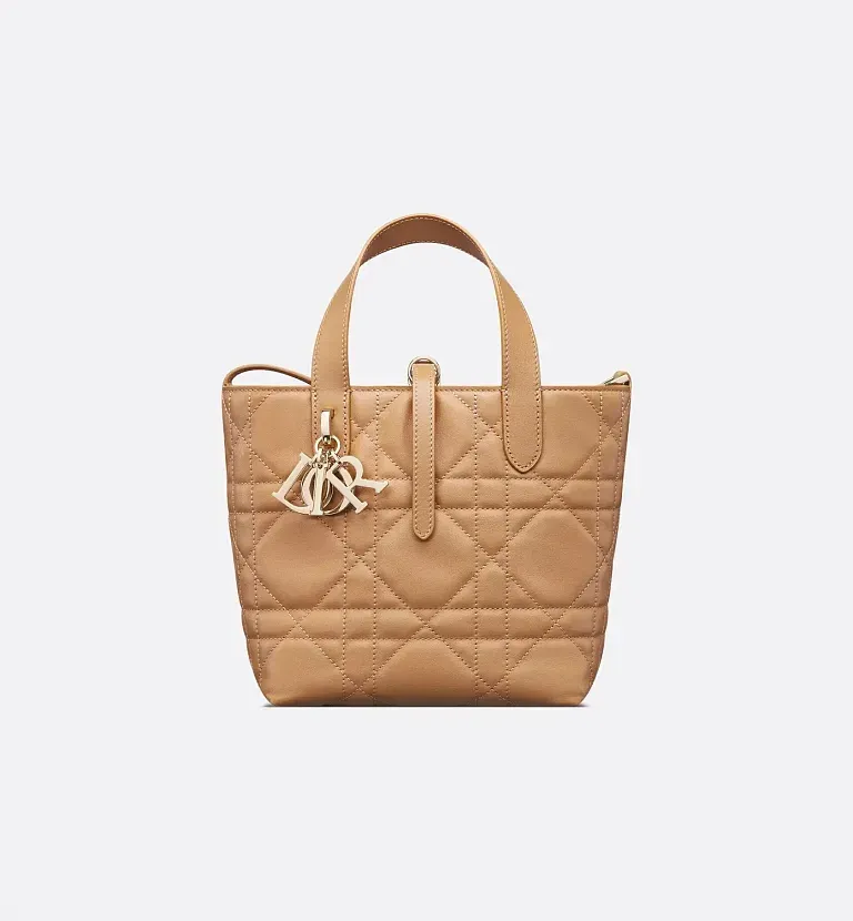 Вертикальная сумка-тоут Toujours маленького формата Dior Medium Tan - фото 1
