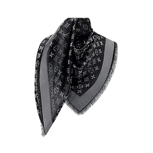 Louis Vuitton Шаль Monogram Shine Black - фото 1