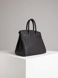 Hermès Сумка Birkin 30 Black Togo Permabrass Hardware - фото 8
