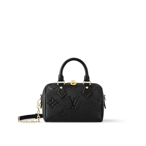 Louis Vuitton Сумка Speedy 20 с плечевым ремнем Black - фото 1