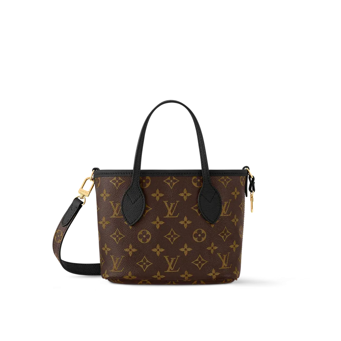 Louis Vuitton Сумка Neverfull Inside Out BB с плечевым ремнем Black - фото 2