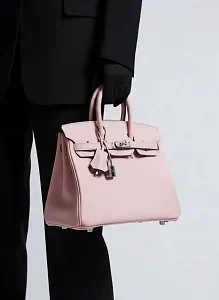 Hermès Сумка Birkin 25 Rose Sakura Swift Palladium Hardware - фото 2