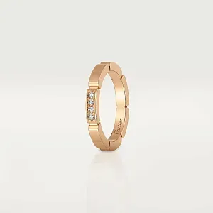 Cartier Обручальное кольцо c 4 бриллиантами Maillon Panthere Men Rose Gold - фото 4