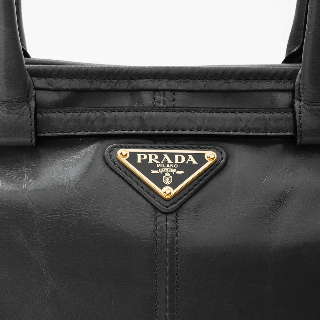 Prada Средняя кожаная сумка Black - фото 6