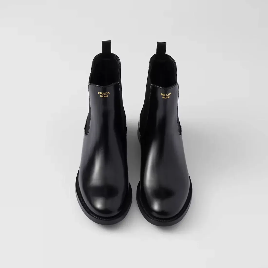 Prada Ботинки из матовой кожи - фото 3