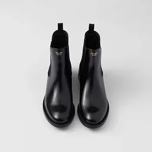 Prada Ботинки из матовой кожи - фото 3