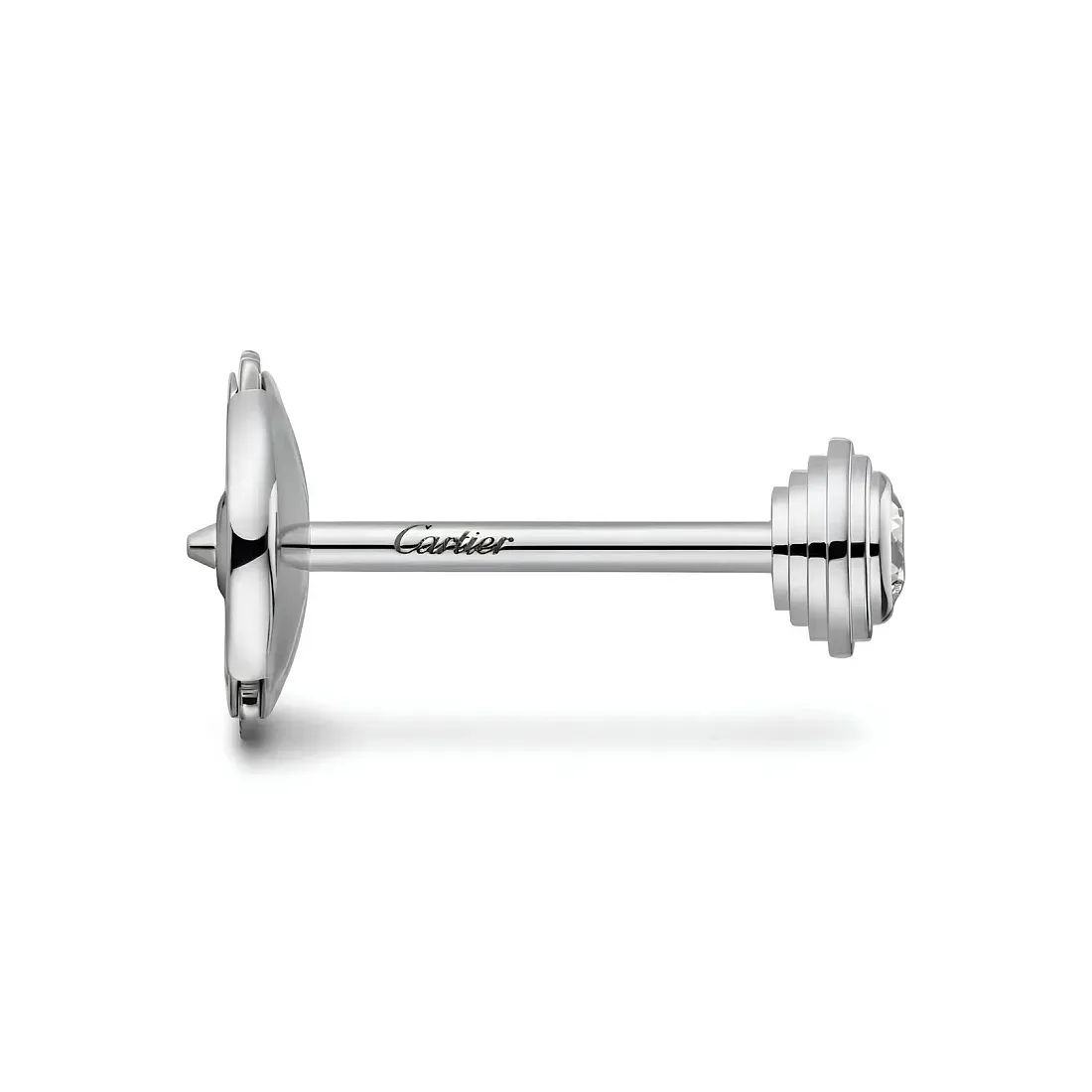 Cartier Серьги d'Amour stud earrings, 2 diamonds, mini model White Gold - фото 3