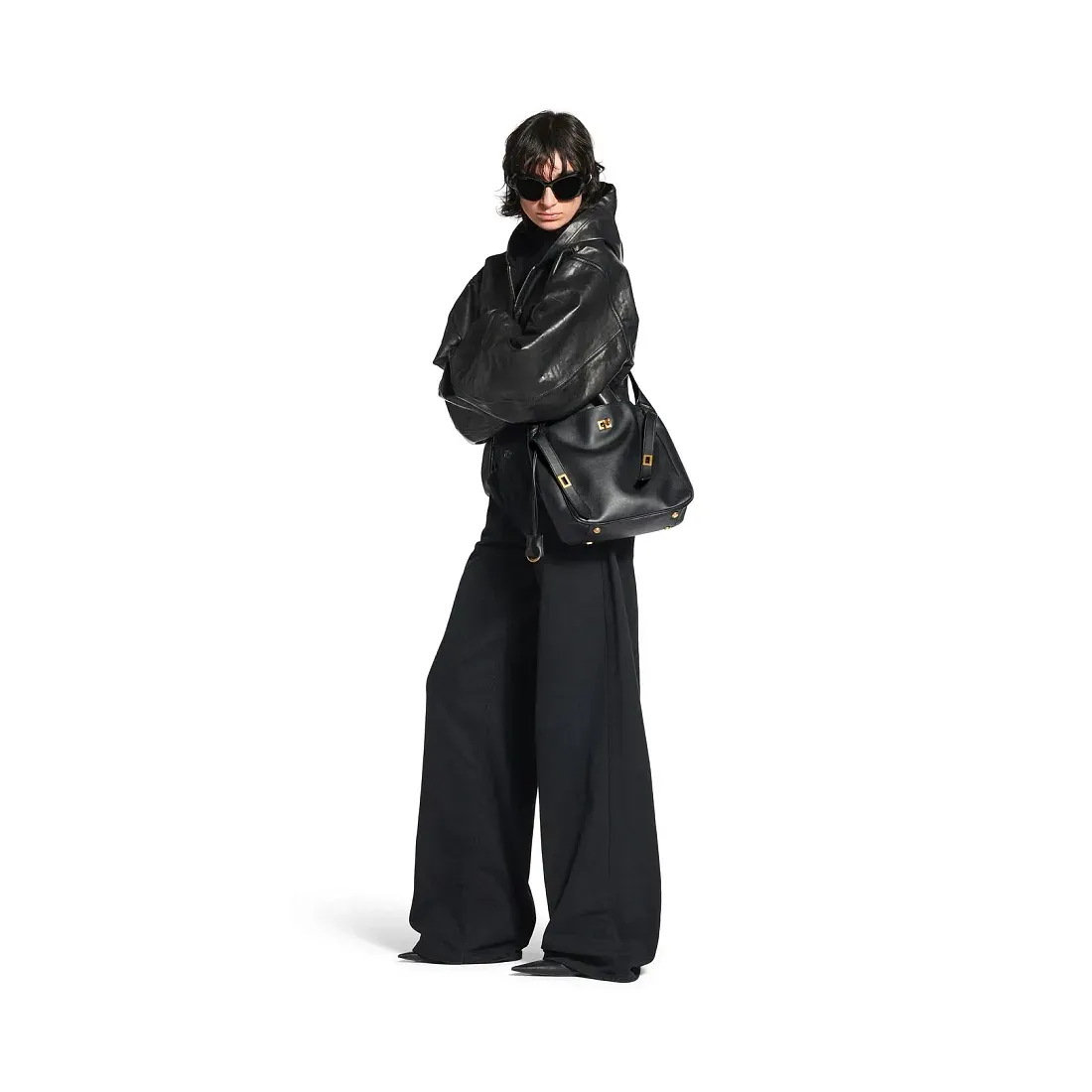 Balenciaga Сумка Bel Air Hobo маленького формата Black - фото 7