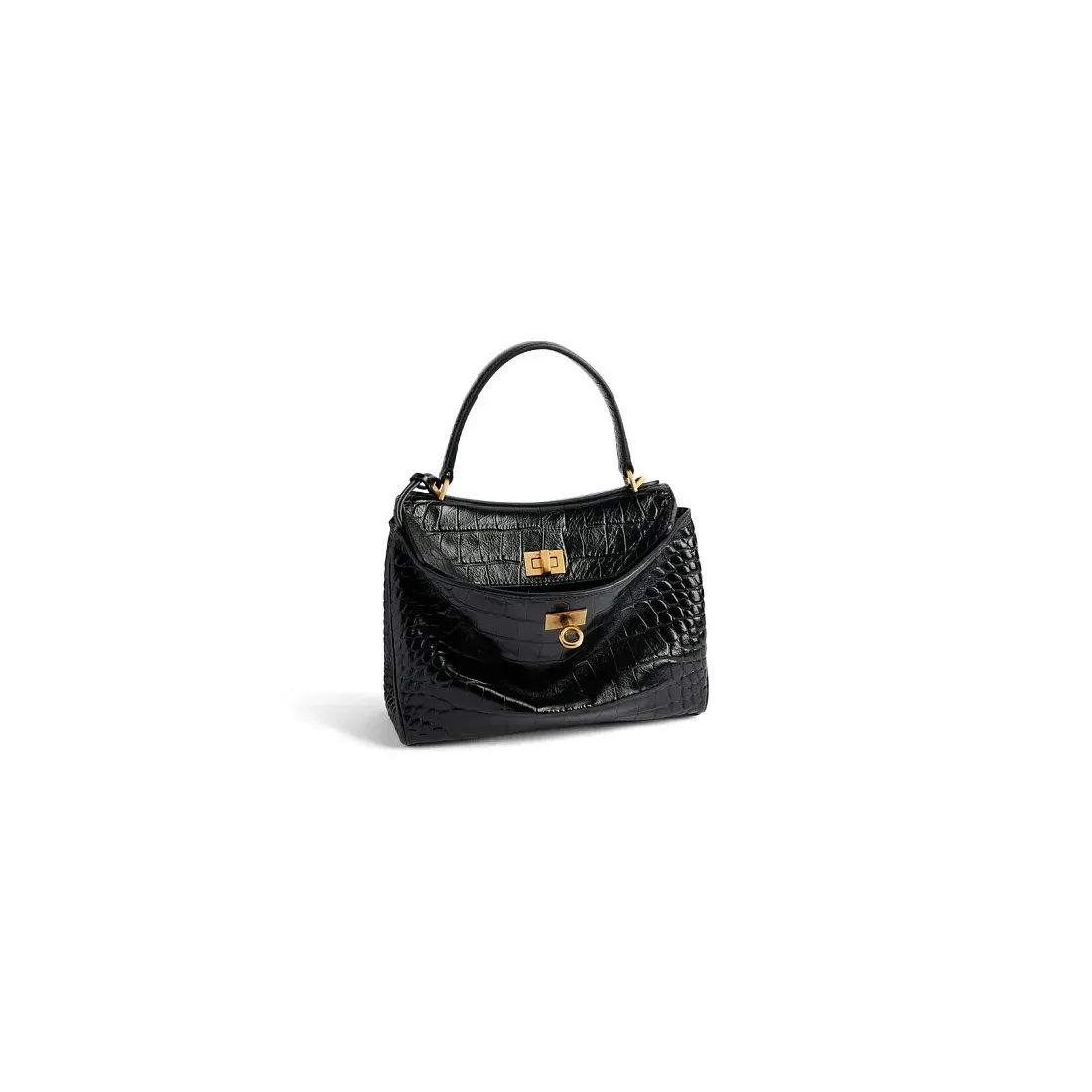 Balenciaga Сумка Rodeo Crocodile Embossed мини формата - фото 2