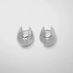 Phoebe Philo Серьги-пусеты Pebble Silver - фото 3
