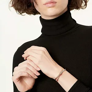 Tiffany & Co. Браслет Knot Double Row Hinged Bangle Rose Gold - фото 2