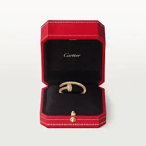 Cartier Кольцо Juste Un Clou маленькая модель с бриллиантовым паве Yellow Gold - фото 5