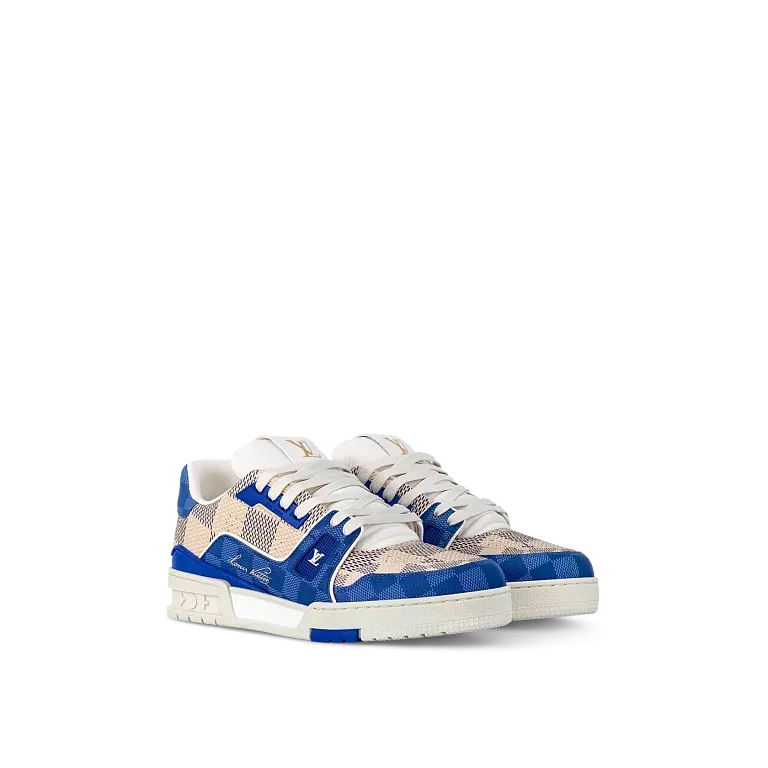 Кроссовки LV Trainer Louis Vuitton Blue - фото 1