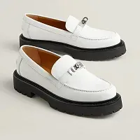 Hermès Лоферы Icone White / Silver - фото 1