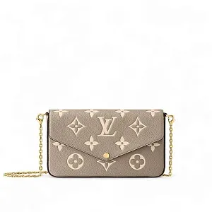 Louis Vuitton Клатч Felicie Tourterelle/Creme - фото 1