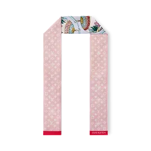 Louis Vuitton Шелковая лента Vivienne Christmas Rose Clair - фото 3