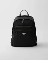 Prada Рюкзак из ре-нейлона и сафьяновой кожи Black - фото 1
