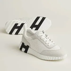 Hermès Кроссовки Bouncing White / Black - фото 1