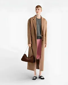Prada Сумка средняя Aimee Cocoa Brown - фото 2