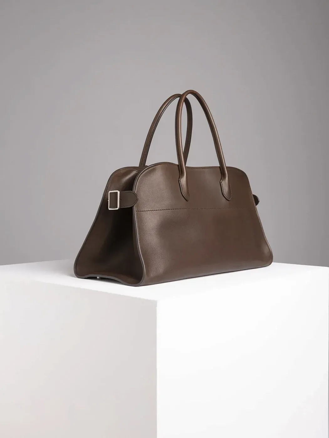 The Row Сумка EW Margaux Deep Brown из кожи - фото 8