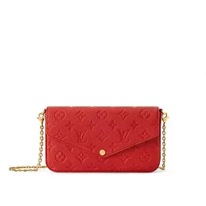 Louis Vuitton Клатч Felicie Rouge Louis - фото 1