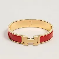Hermès Браслет Clic H Rouge Amarante - фото 1