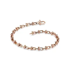Tiffany & Co. Браслет 18-carat yellow gold micro-link bracelet Rose gold - фото 4