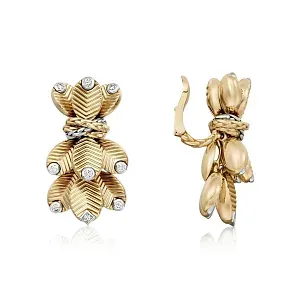 Cartier Серьги Grain de Cafe earrings, diamonds - фото 3