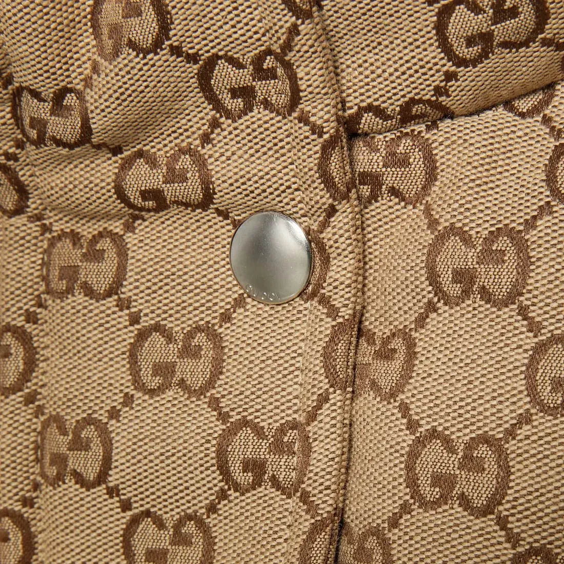 Gucci Стеганная куртка из хлопкового паулента GG - фото 3