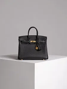 Hermès Сумка Birkin 25 Black Togo Gold Hardware - фото 1