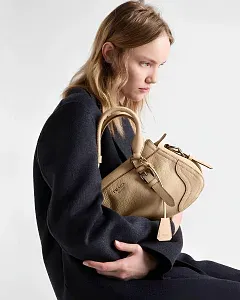 Prada Большая сумка-тоут Sand Beige - фото 2