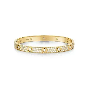 Cartier Браслет Love classic model, paved, 10 diamonds Men - фото 1