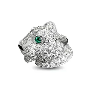 Cartier Серьги Panthere de stud earrings, paved - фото 4