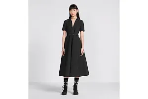 Dior Платье миди с поясом - фото 2