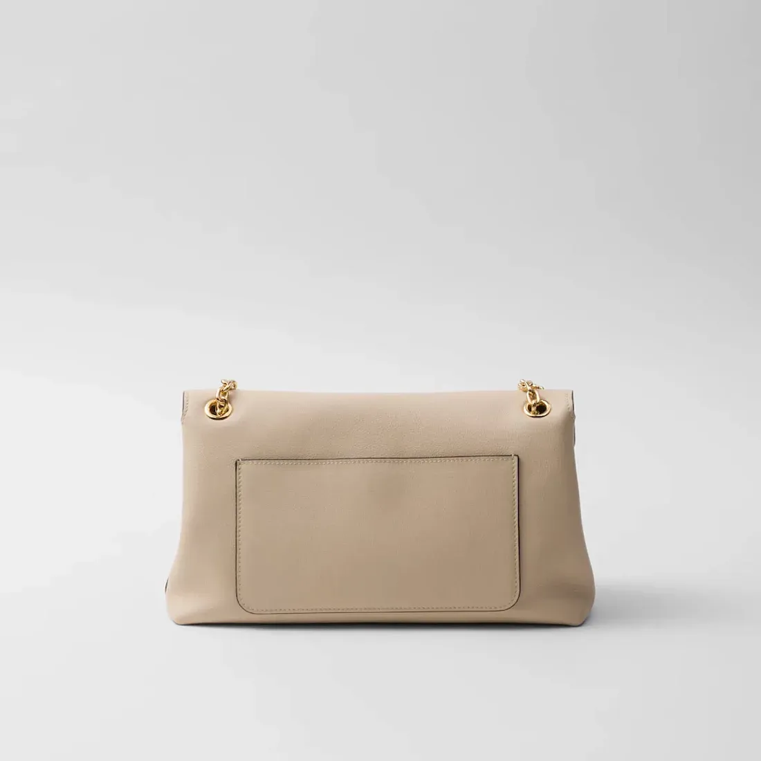 Prada Средняя кожаная сумка через плечо Travertine - фото 4