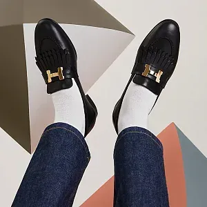 Hermès Лоферы Royal Black - фото 2