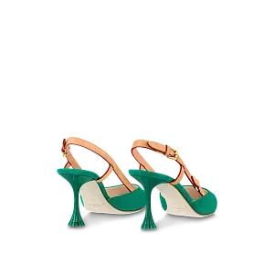 Louis Vuitton Слингбэки Blossom на каблуке - фото 2