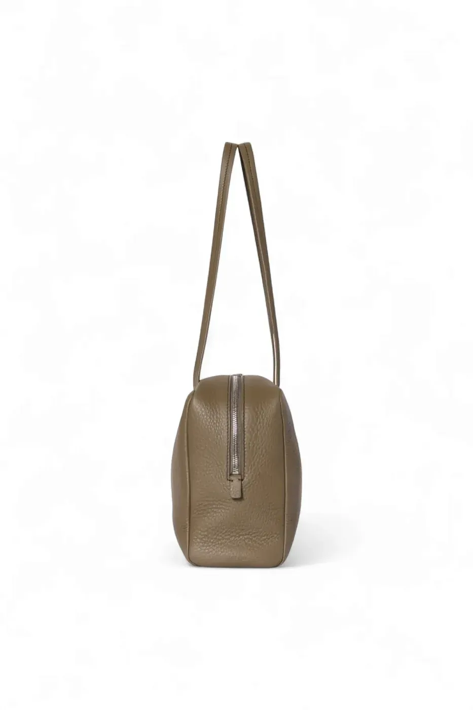 The Row Сумка Astra Bowling Deep Brown из кожи Smoked Taupe - фото 4
