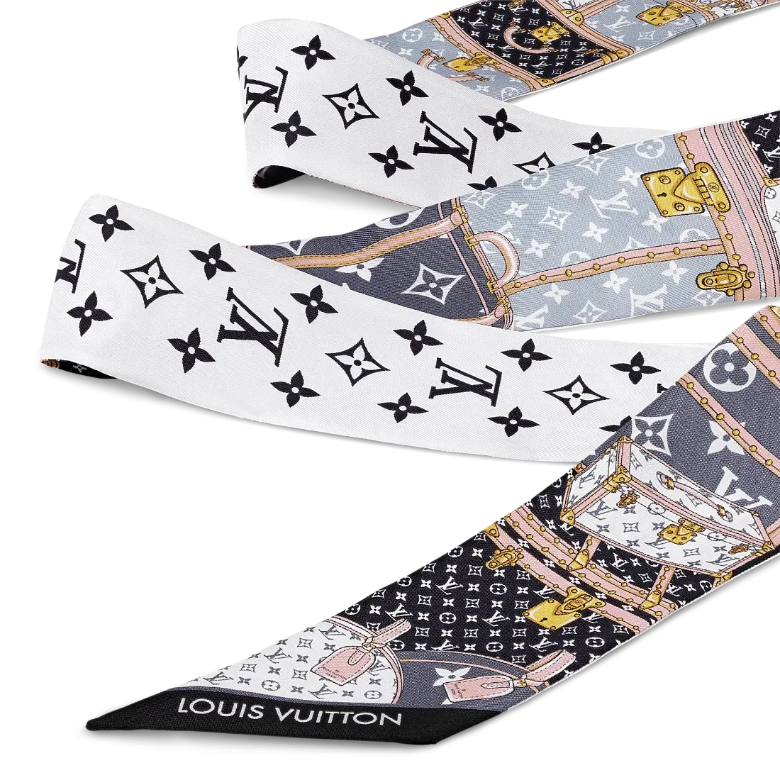 Louis Vuitton Шелковая лента Let's Go BB Black - фото 3