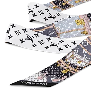 Louis Vuitton Шелковая лента Let's Go BB Black - фото 3