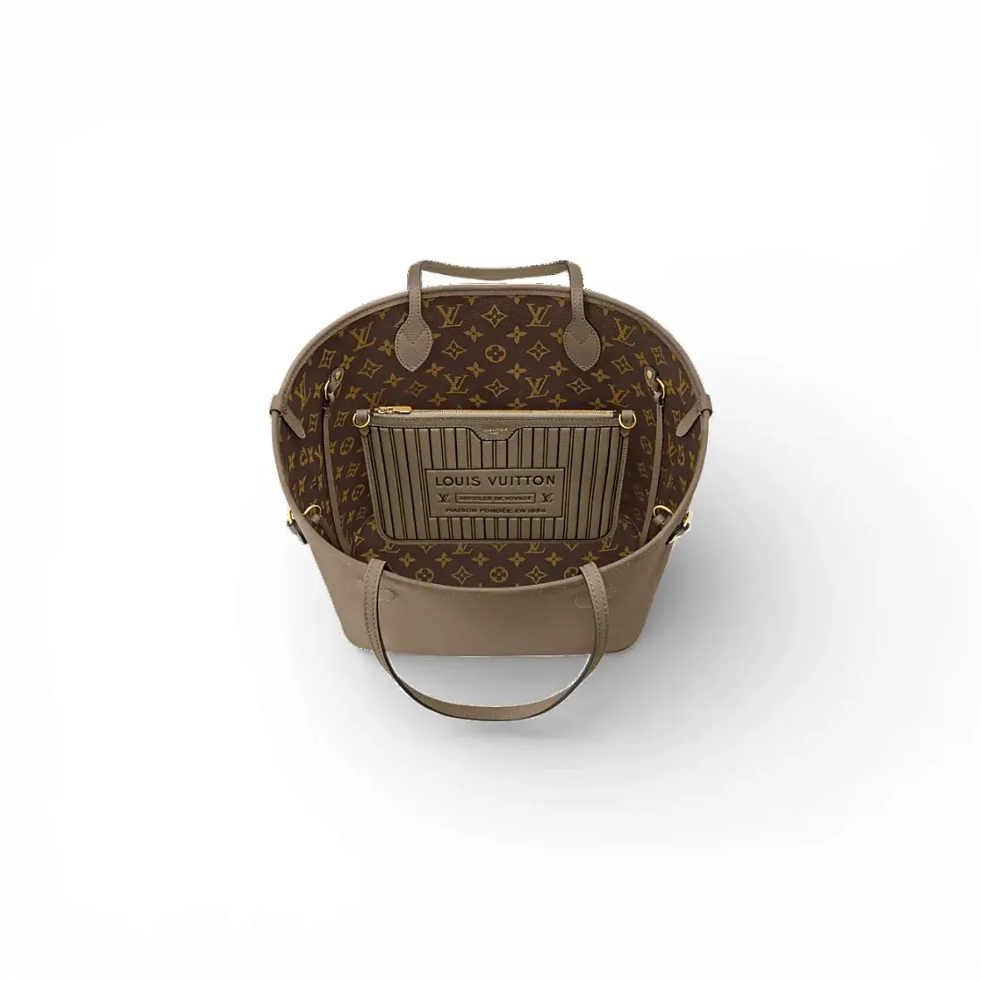 Louis Vuitton Сумка Neverfull Inside Out Grey - фото 2