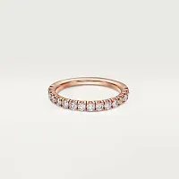 Cartier Обручальное кольцо c бриллиантовым паве Etincelle de 2,6 мм Rose Gold - фото 1