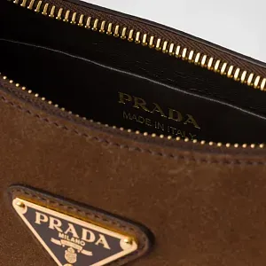 Prada Сумка на плечо Arque из замши - фото 7