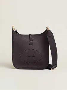 Hermès Сумка Evelyne 29 Prunoir Clemence Gold Hardware - фото 1