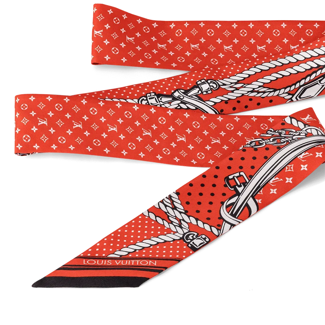 Louis Vuitton Шелковая лента Sailor Bandana BB Vermillon - фото 4