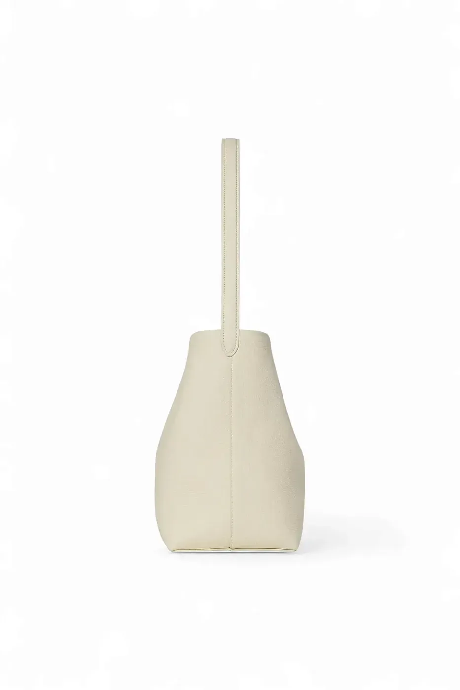 The Row Сумка Medium NS Park Tote Black из кожи Ivory - фото 4