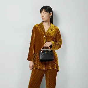 Gucci Маленькая сумка-тоут Diana Black - фото 2