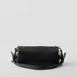 Prada Средняя сумка через плечо из Re-Nylon и кожи с замком - фото 4