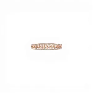 Tiffany & Co. Обручальное кольцо T True Narrow Ring in Rose Gold with Pave Diamonds Men - фото 1